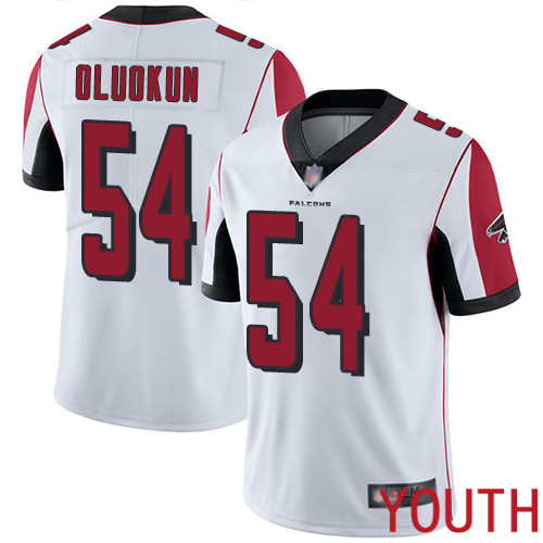 Atlanta Falcons Limited White Youth Foye Oluokun Road Jersey NFL Football #54 Vapor Untouchable->atlanta falcons->NFL Jersey